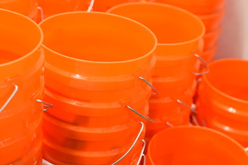 Orange buckets for sale © cabecademarmore