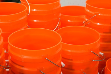 Orange buckets for sale © cabecademarmore