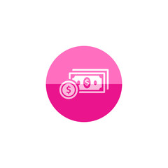 Obraz premium Circle icon - Money