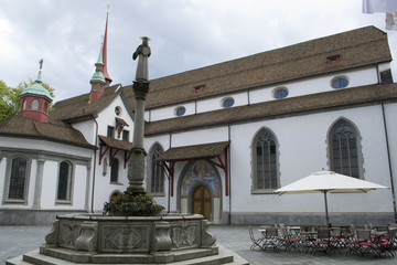 Views of the streets of Lucerne, Switzerland