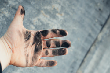 Dirty hands in the oil