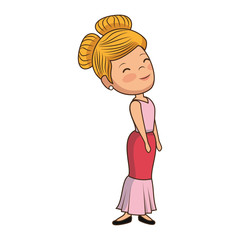 beautiful woman avatar character vector illustration design