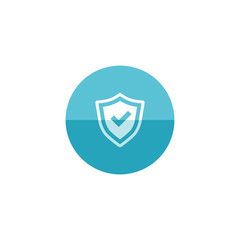 Obraz premium Circle icon - Shield check