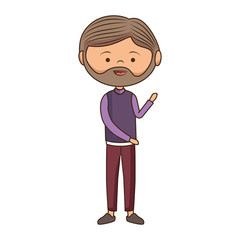 young man avatar character vector illustration design