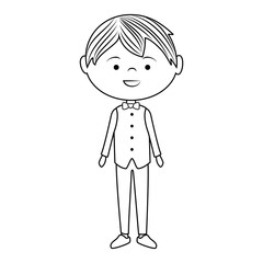 young man avatar character vector illustration design