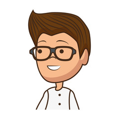 young man avatar character vector illustration design