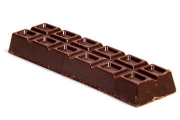 Chocolate candies isolated on white background.