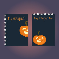 Two templates of notebook or sketchbook cover.