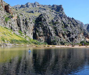 Beautiful bay in Torrent de Pareis, North of Mallorca,Europe