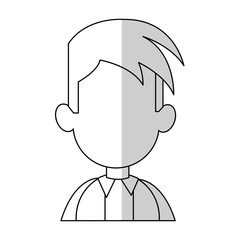 man cartoon icon over white background. vector illustration