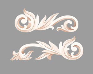 Vector baroque vignette