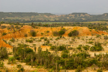 Fototapeta na wymiar Tatacoa Wüste in Kolumbien