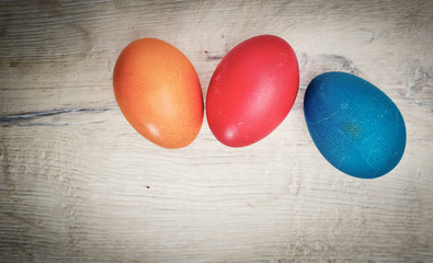 easter background with eggs