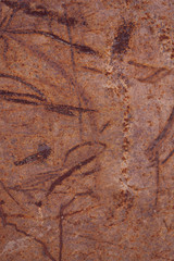 rusty scratched metal