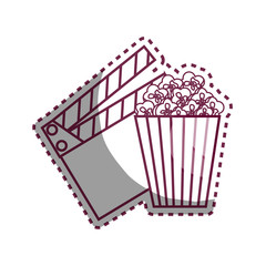 Movie entertainment set icons vector illustration design