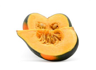 Fresh Acorn Squash Cutout Isolated On White Background