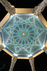 Tomb of Hafez ceiling, Shiraz, Iran - 140368262