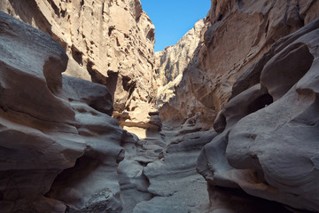 Chahkooh canyon, a stunning rock formation on Qeshm Island, Iran