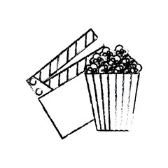 Movie entertainment set icons vector illustration design