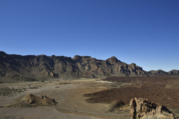 Eastern part of the outer volcano ring with lava stream from the latest outbreak