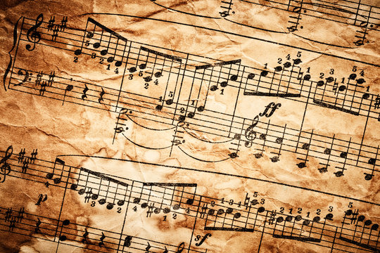 Vintage Sheet Music Wallpaper