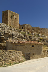 Fototapeta premium Castle of Puertomingalvo, Teruel Province, Spain,