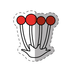 floral nature decoration cut line vector illustration eps 10