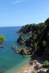 El Golfet beach in Calella de Palafrugell, Costa Brava, Girona province, Catalonia, Spain