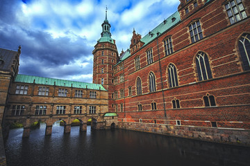 Frederiksborg castle in Hillerod, which was a royal residence for King Christian IV, Denmark