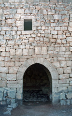 Fototapeta na wymiar Qasr al-Azraq - medieval fort, Azraq, Jordan