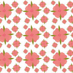 flower leaves seamless pattern design vector illustration eps 10
