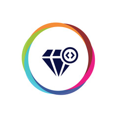 Abstract  Multicolor  App  Button