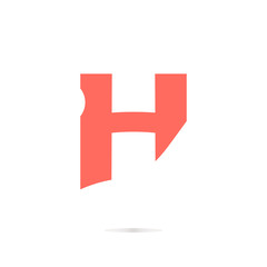 Letter H logo icon design template elements