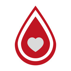 blood donation campaign emblem vector illustration design