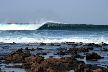 Perfect wave at El Quemao - La Santa - Lanzarote