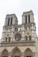 Fototapeta na wymiar Cathedral of Notre dame Paris, France