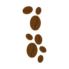 delicious coffee seeds icon vector illustration design