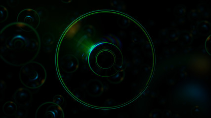 Abstract neon background. Shine swirling. Glowing spiral cover. .Bubbles elegant. Halo around. Power sparks data particle..Space tunnel. Glossy jellyfish. LED color ellipse. Glint glitter beam tech © rybindmitriy