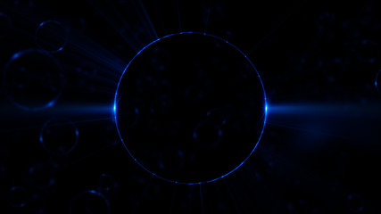 Abstract neon background. Shine swirling. Glowing spiral cover. .Bubbles elegant. Halo around. Power sparks data particle..Space tunnel. Glossy jellyfish. LED color ellipse. Glint glitter beam tech