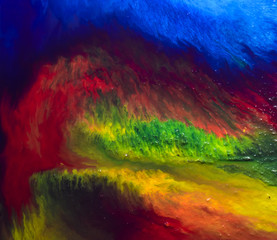 Abstract acrylic paint multicolored mix background