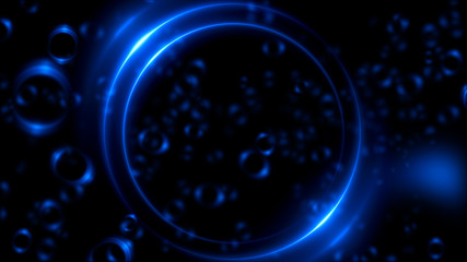 Abstract neon background. Shine swirling. Glowing spiral cover. .Bubbles elegant. Halo around. Power sparks data particle..Space tunnel. Glossy jellyfish. LED color ellipse. Glint glitter beam tech