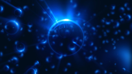 Abstract neon background. Shine swirling. Glowing spiral cover. .Bubbles elegant. Halo around. Power sparks data particle..Space tunnel. Glossy jellyfish. LED color ellipse. Glint glitter beam tech