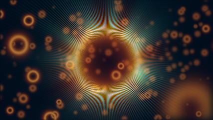 Abstract neon background. Shine swirling. Glowing spiral cover. .Bubbles elegant. Halo around. Power sparks data particle..Space tunnel. Glossy jellyfish. LED color ellipse. Glint glitter beam tech