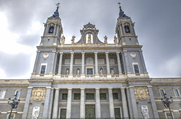 Fototapeta na wymiar Cathedral of la Almudena, Spain