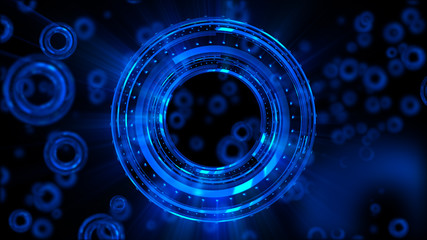 Abstract neon background. Shine swirling. Glowing spiral cover. .Bubbles elegant. Halo around. Power sparks data particle..Space tunnel. Glossy jellyfish. LED color ellipse. Glint glitter beam tech