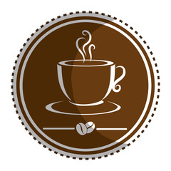 delicious coffee cup icon vector illustration design