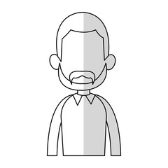 man cartoon icon over white background. vector illustration