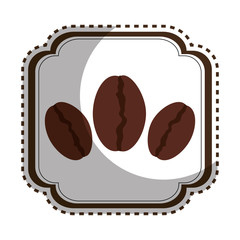 delicious coffee seeds icon vector illustration design
