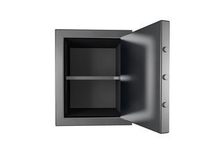 Fototapeta premium steel safe box 3D render
