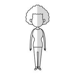 woman cartoon icon over white background. vector illustration
